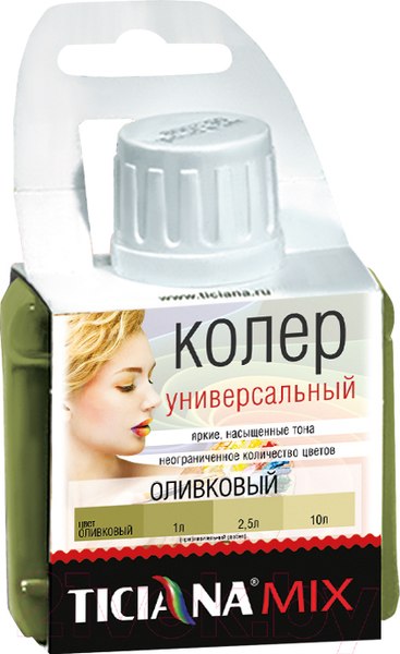 Изображение товара Колеровочная паста Ticiana Mix Универсальная (80мл, оливковый)