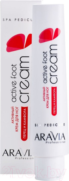Изображение товара Крем для ног Aravia Professional Активный с камфорой и перцем Activa Foot Cream (100мл)