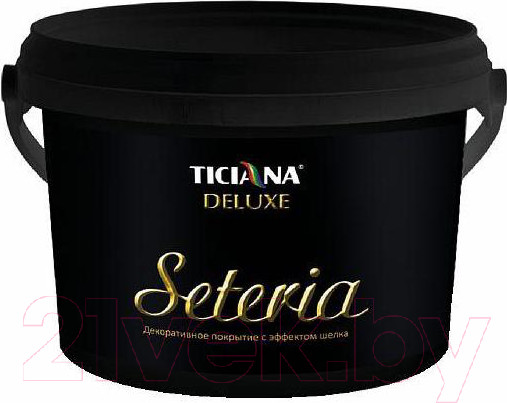 Изображение товара Защитно-декоративный состав Ticiana Deluxe Seteria (2.2л, золотой жемчуг)