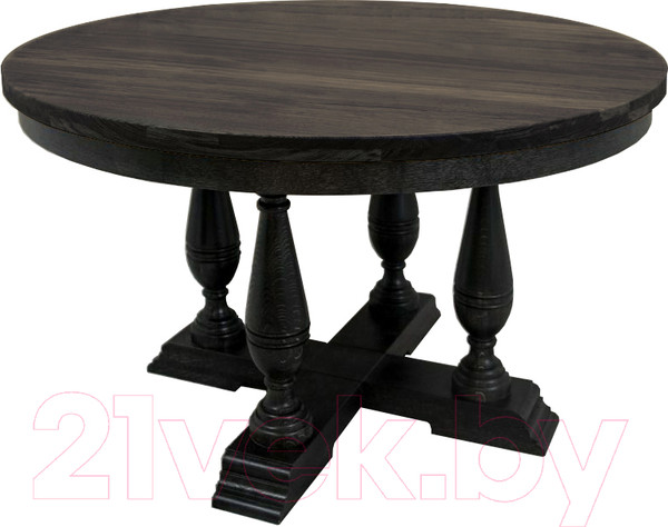 Изображение товара Обеденный стол Buro7 Орбис Классика 140x40x80 (дуб мореный)