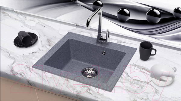 Изображение товара Мойка кухонная Berge BR-4803 (графит)