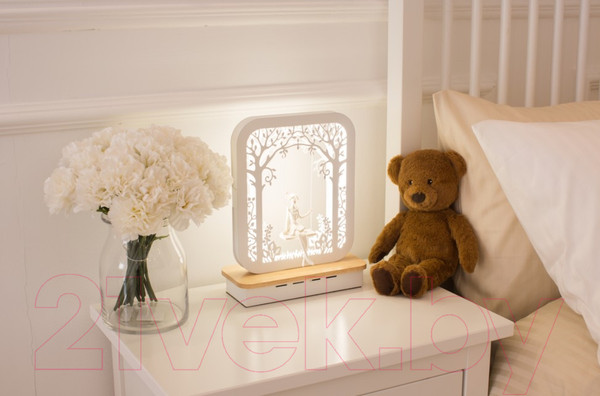 Изображение товара Прикроватная лампа Home Light Астерия F034-2 (белый)