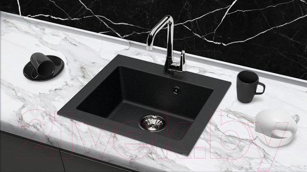 Изображение товара Мойка кухонная Berge BR-4803 (черный)