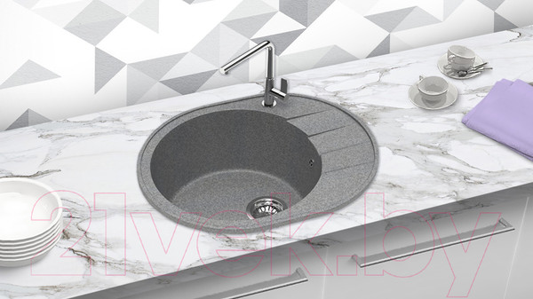 Изображение товара Мойка кухонная Berge BR-6201 (графит)