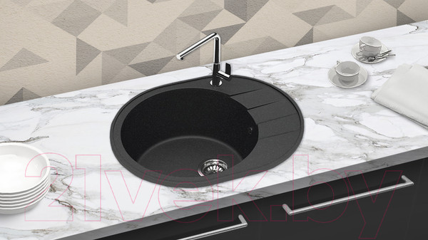 Изображение товара Мойка кухонная Berge BR-6201 (черный)