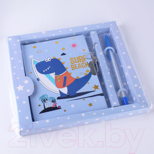 Изображение товара Записная книжка Darvish Динозаврик с ручкой / DV-12951