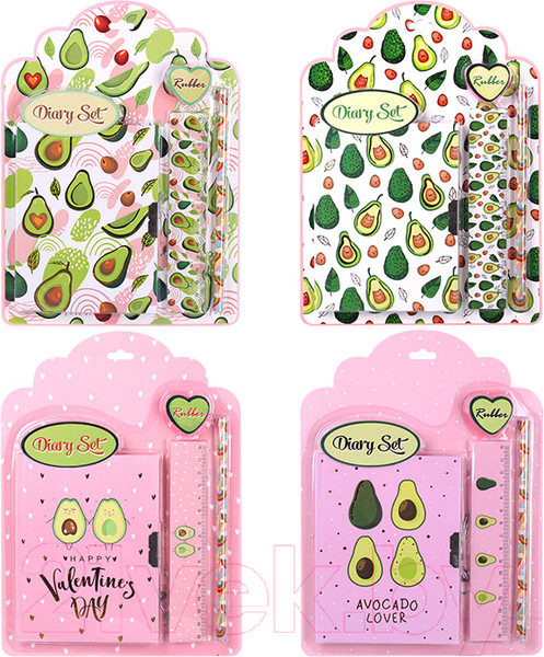Изображение товара Записная книжка Darvish Авокадо / DV-12952 (4 предмета)
