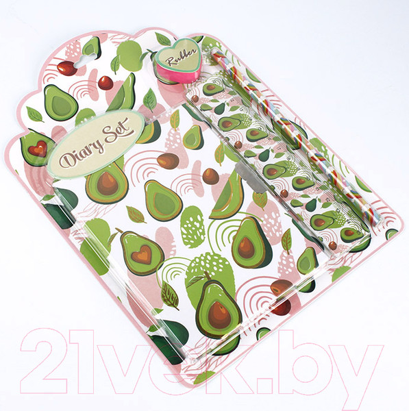Изображение товара Записная книжка Darvish Авокадо / DV-12952 (4 предмета)