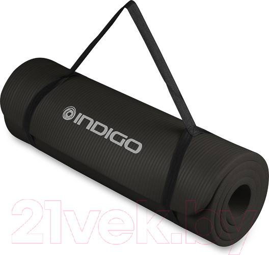 Изображение товара Коврик для йоги и фитнеса Indigo Sport NBR IN104 (черный)