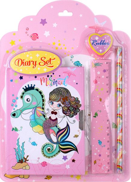 Изображение товара Записная книжка Darvish Русалочка / DV-12953 (4 предмета)