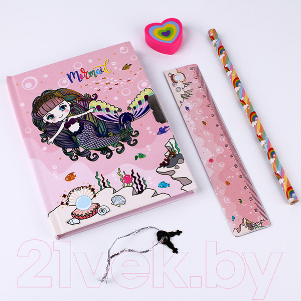 Изображение товара Записная книжка Darvish Русалочка / DV-12953 (4 предмета)