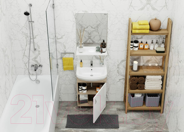 Изображение товара Комплект мебели для ванной Onika Эко 52 3в1 (105204)