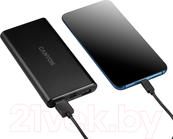 Изображение товара Портативное зарядное устройство Canyon PB-106 / CNE-CPB1006B