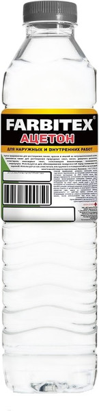 Изображение товара Растворитель Farbitex Ацетон (500мл)