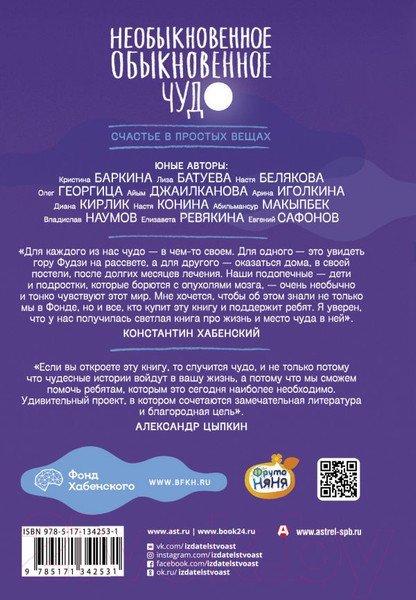 Изображение товара Книга АСТ Необыкновенное обыкновенное чудо (Цыпкин А.Е., Мжаванадзе Т. Х., Дагович Т. А. и др.)