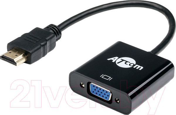 Изображение товара Кабель/переходник ATcom AT1013 HDMI - Vga (0.1м)