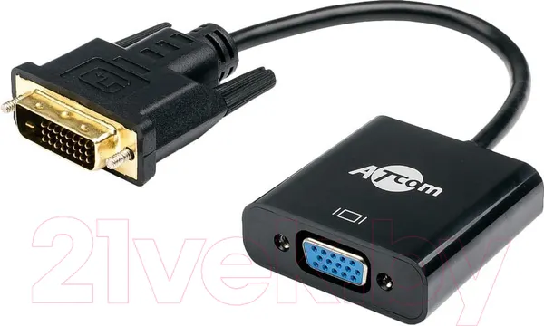 Изображение товара Адаптер ATcom AT9214 DVI-D(m) - VGA(f) (0.1м)