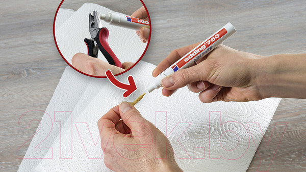 Изображение товара Маркер перманентный Edding e-750-49 (белый)