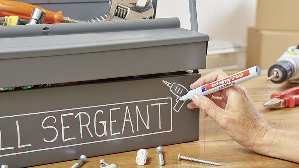 Изображение товара Маркер перманентный Edding e-750-49 (белый)