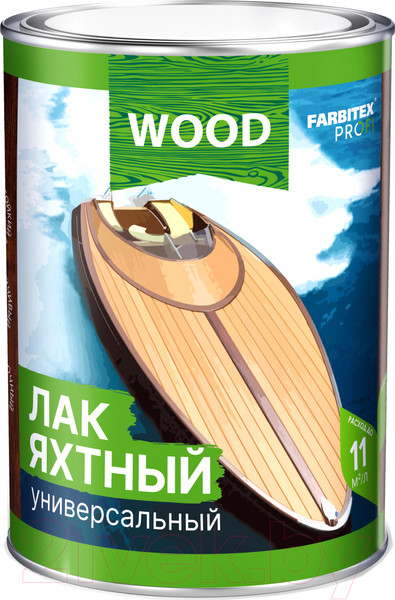 Изображение товара Лак яхтный Farbitex Профи Wood универсальный (4л, высокоглянцевый)