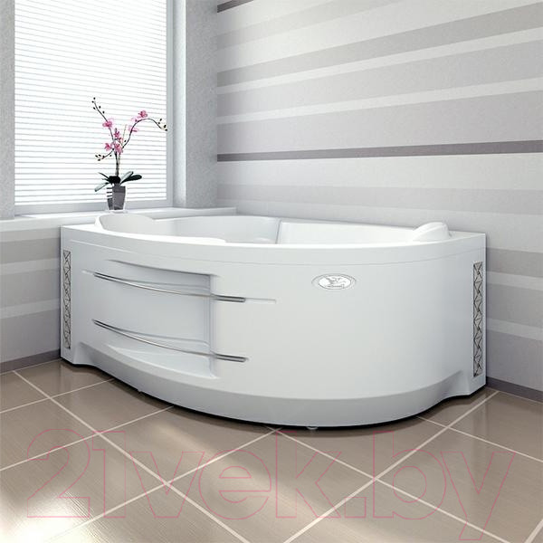 Изображение товара Экран для ванны Vannesa Ирма 169х110 L / 2-21-0-1-0-217 (с полотенцедержателем)