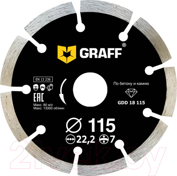 Изображение товара Отрезной диск алмазный GRAFF 18115