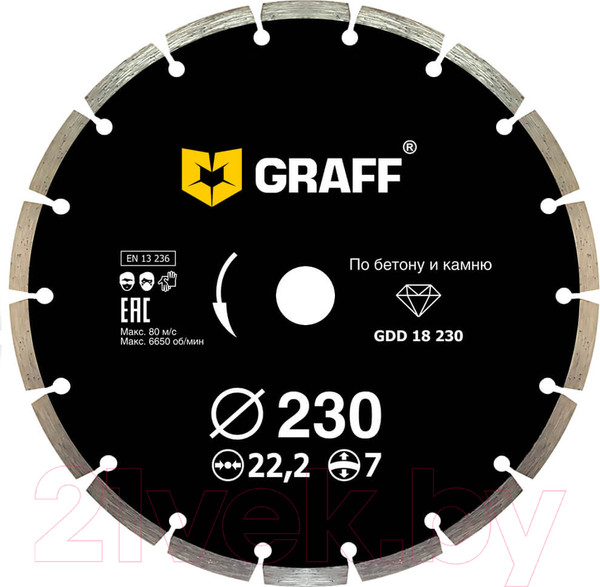 Изображение товара Отрезной диск алмазный GRAFF 18230