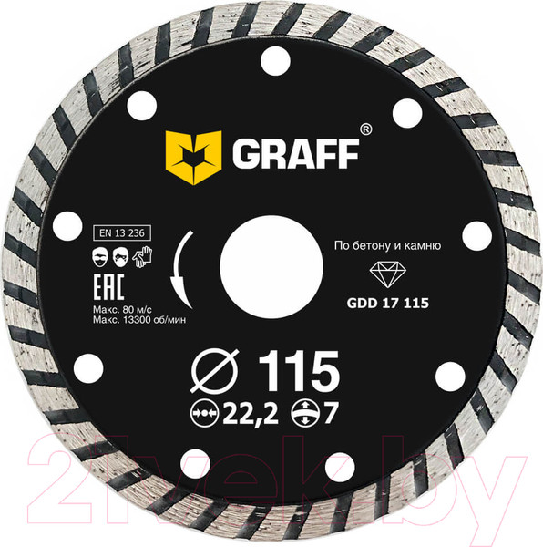 Изображение товара Отрезной диск алмазный GRAFF 17115