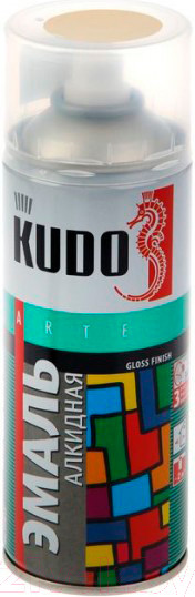 Изображение товара Эмаль Kudo Универсальная / KU-10091 (520мл, кремовый)