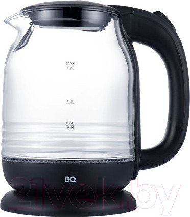 Изображение товара Электрочайник BQ KT1833G (черный/сталь)