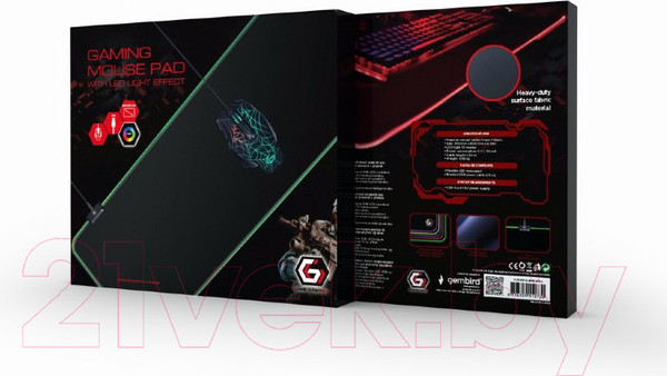 Изображение товара Коврик для мыши Gembird MP-GAMELED-L
