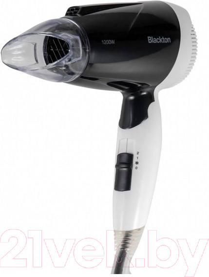 Изображение товара Компактный фен Blackton BT HD1204M (черный/белый)