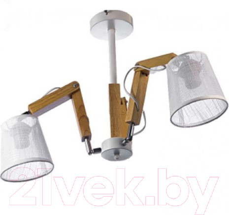 Изображение товара Потолочный светильник Aitin-Pro НПБ K133/2 (белый/хром)