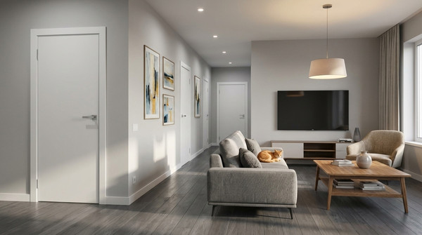 Изображение товара Дверь межкомнатная Юни Эмаль ПГ 00 80x200 (белый)