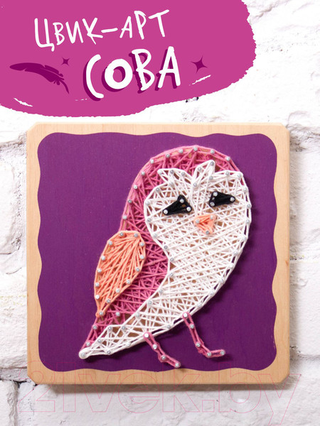 Изображение товара Набор для творчества «изонить» Woody Цвик-арт Сова / 02239