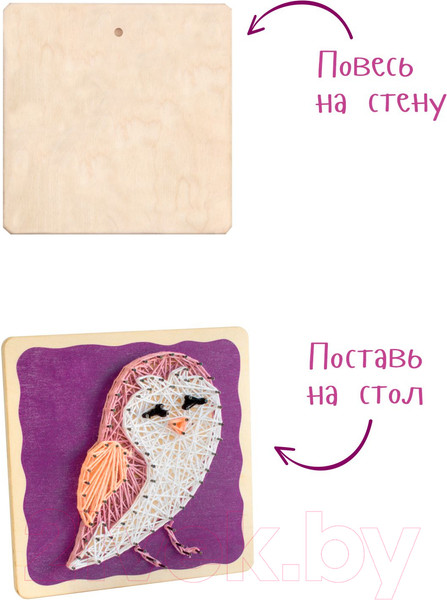 Изображение товара Набор для творчества «изонить» Woody Цвик-арт Сова / 02239