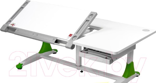 Изображение товара Парта Comf-Pro King Desk (белый/зеленый)