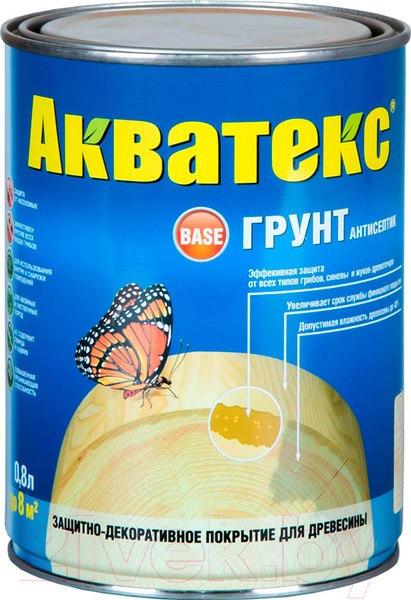 Изображение товара Антисептик для древесины Акватекс Грунт (800мл)