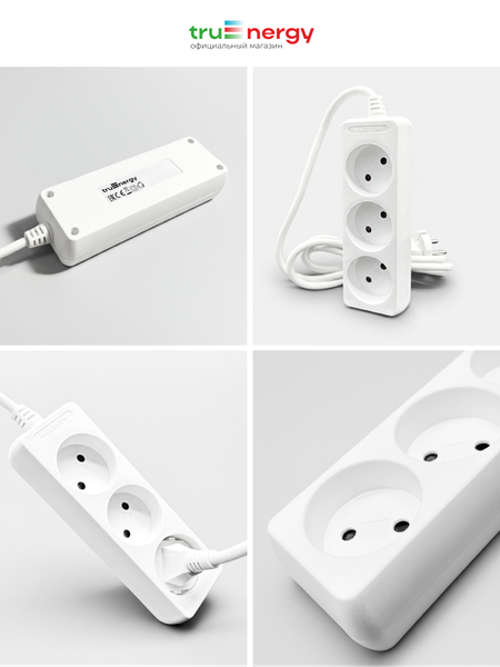 Изображение товара Удлинитель Truenergy ПВС 2x1мм.кв. / 15002 (3м)