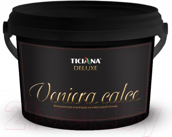 Изображение товара Штукатурка готовая декоративная Ticiana Deluxe Veniera Calce Венецианская на извести (2.2л)