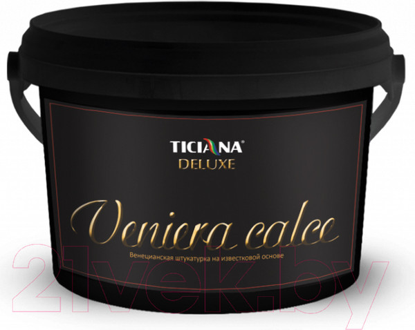 Изображение товара Штукатурка готовая декоративная Ticiana Deluxe Veniera Calce Венецианская на извести (900мл)