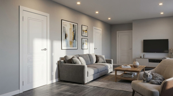 Изображение товара Дверь межкомнатная Юни Эмаль ПГ 01 90x200 (белый)