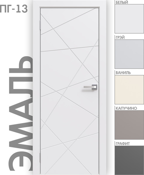 Изображение товара Дверь межкомнатная Юни Эмаль ПГ 13 60x200 (белый)