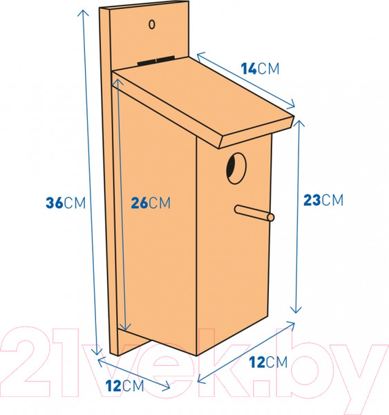 Изображение товара Скворечник для птиц Duvo Plus 435020/DV