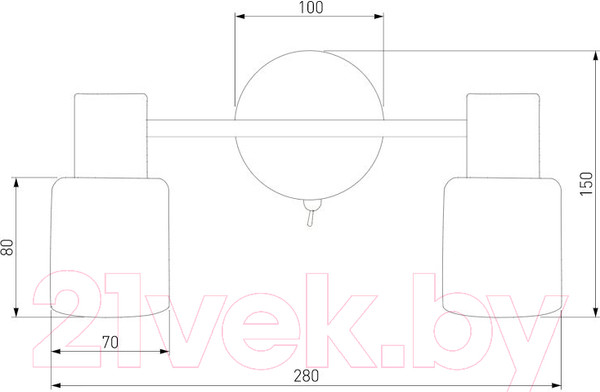 Изображение товара Спот Евросвет 20089/2 (хром)