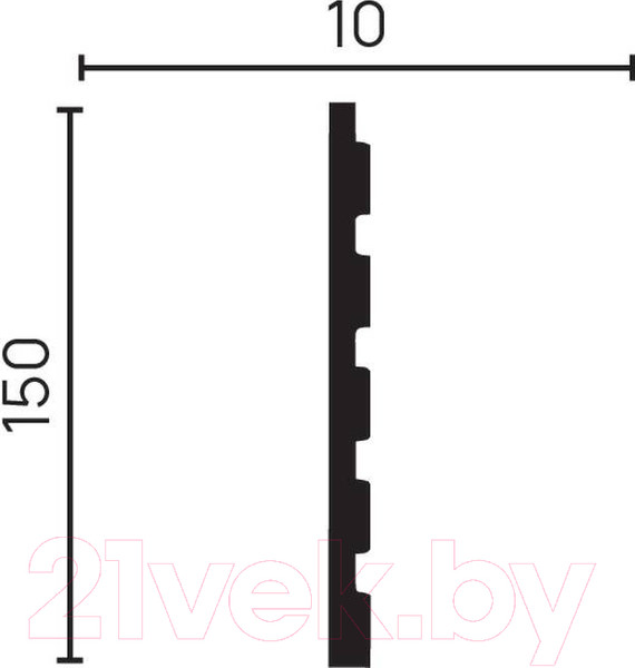 Изображение товара Панель дюрополимерная Decor-Dizayn DD904 (150x10x2000)