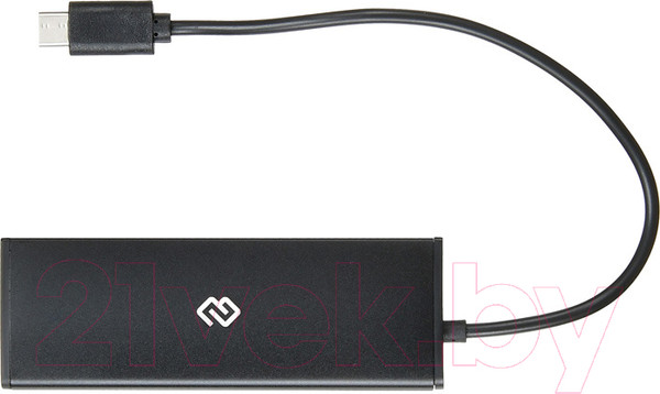 Изображение товара USB-хаб Digma HUB-4U2.0-UC-B (черный)