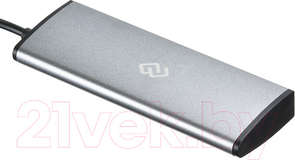 Изображение товара USB-хаб Digma HUB-4U2.0-UC-DS (серебристый)
