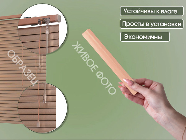 Изображение товара Жалюзи горизонтальные АС МАРТ 189 85x160 (абрикосовый)