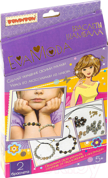 Изображение товара Набор для создания украшений Bondibon Eva Moda Браслеты Шамбала / ВВ4894